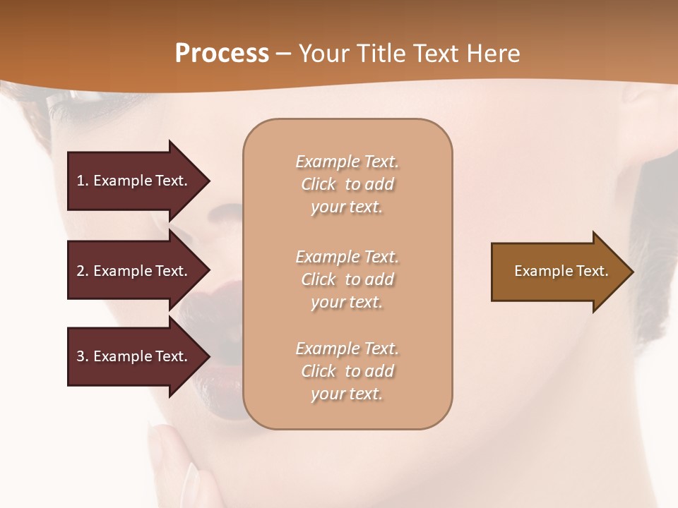 Fashion Glamour Wig PowerPoint Template