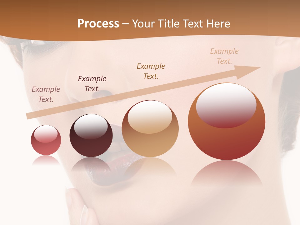 Fashion Glamour Wig PowerPoint Template