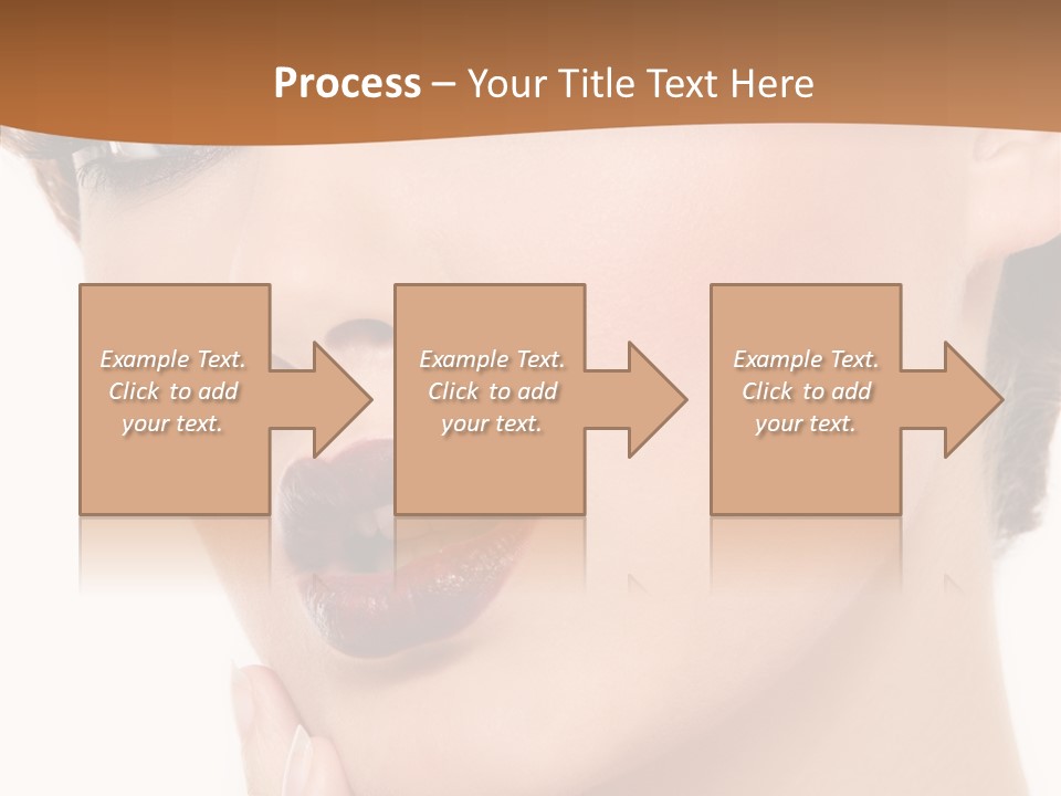 Fashion Glamour Wig PowerPoint Template