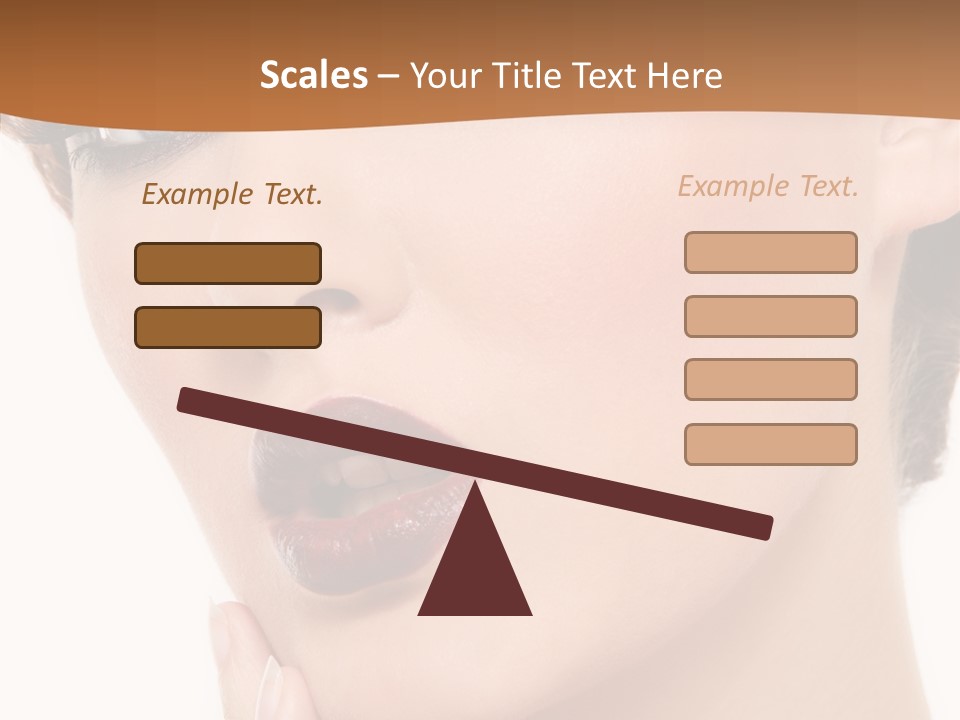 Fashion Glamour Wig PowerPoint Template