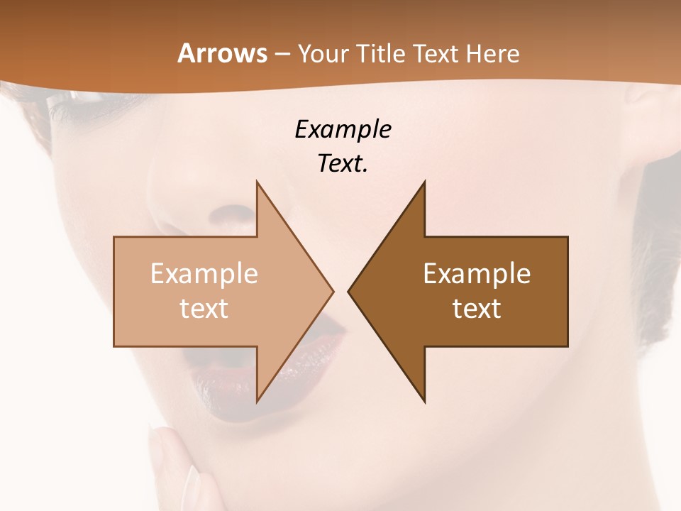 Fashion Glamour Wig PowerPoint Template