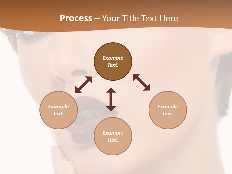 Fashion Glamour Wig PowerPoint Template