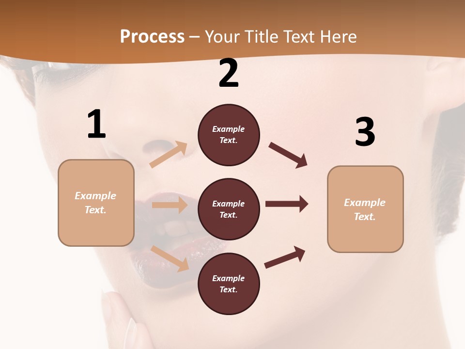 Fashion Glamour Wig PowerPoint Template