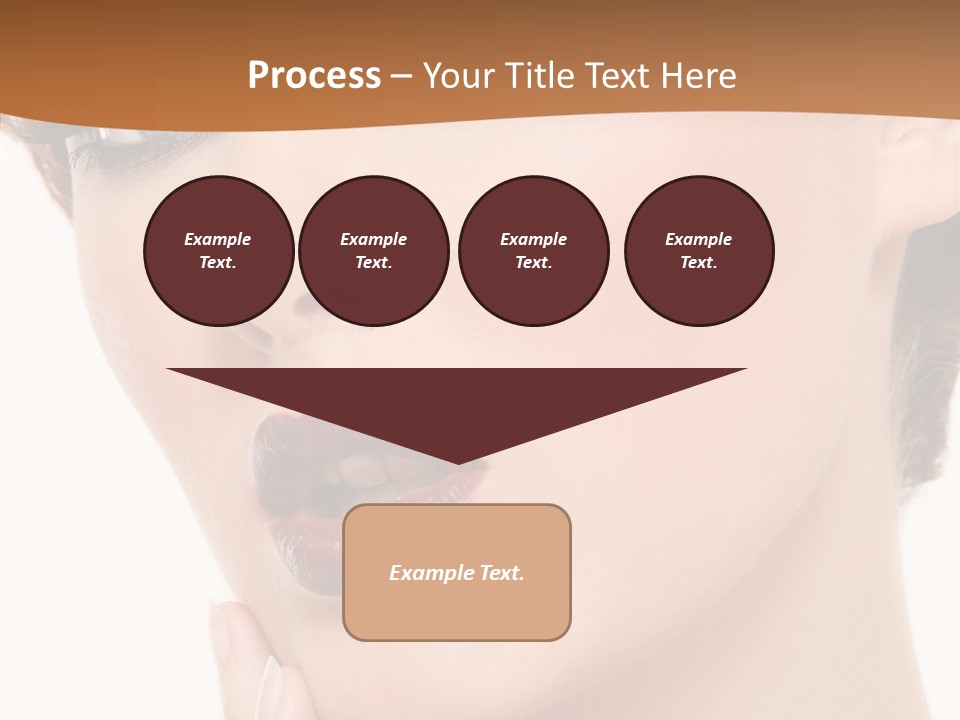 Fashion Glamour Wig PowerPoint Template