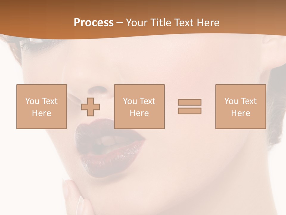 Fashion Glamour Wig PowerPoint Template