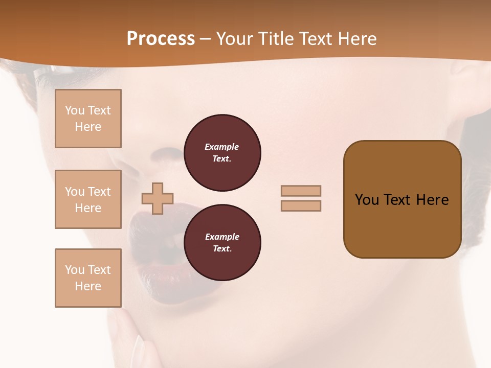 Fashion Glamour Wig PowerPoint Template