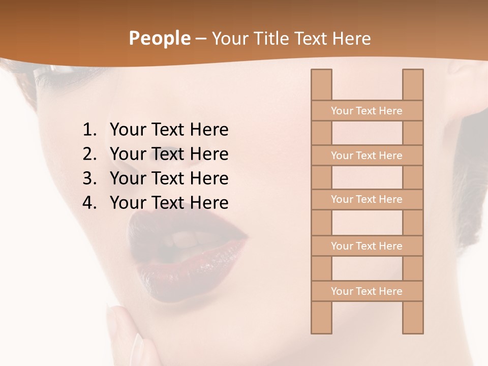 Fashion Glamour Wig PowerPoint Template