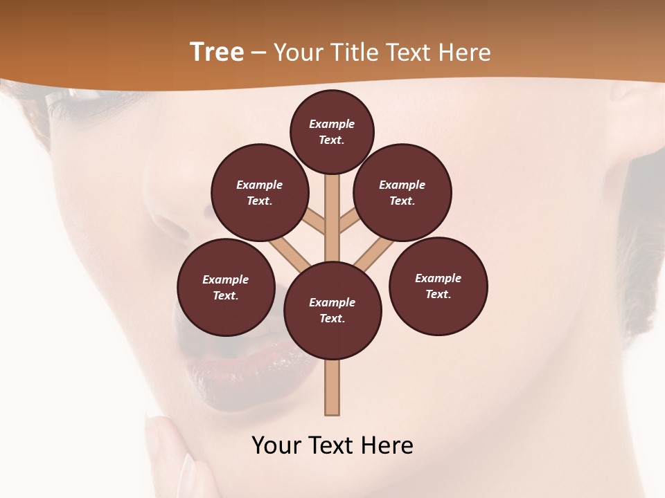 Fashion Glamour Wig PowerPoint Template