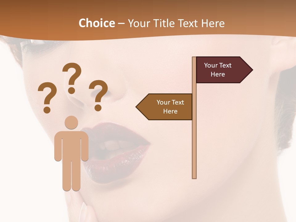 Fashion Glamour Wig PowerPoint Template