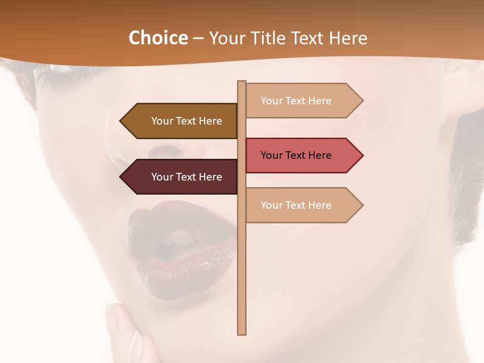 Fashion Glamour Wig PowerPoint Template