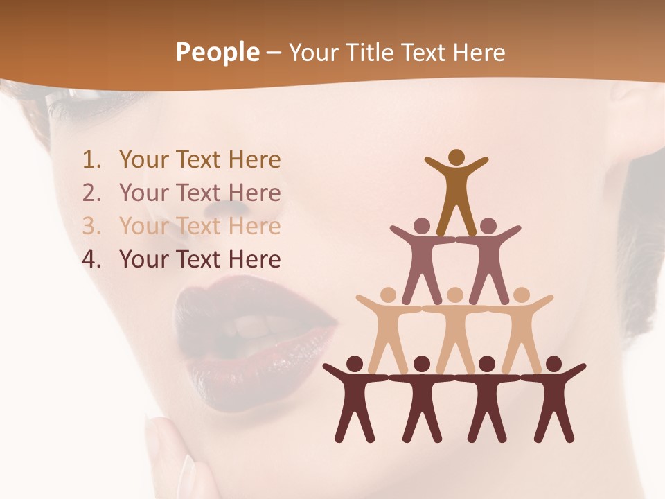 Fashion Glamour Wig PowerPoint Template