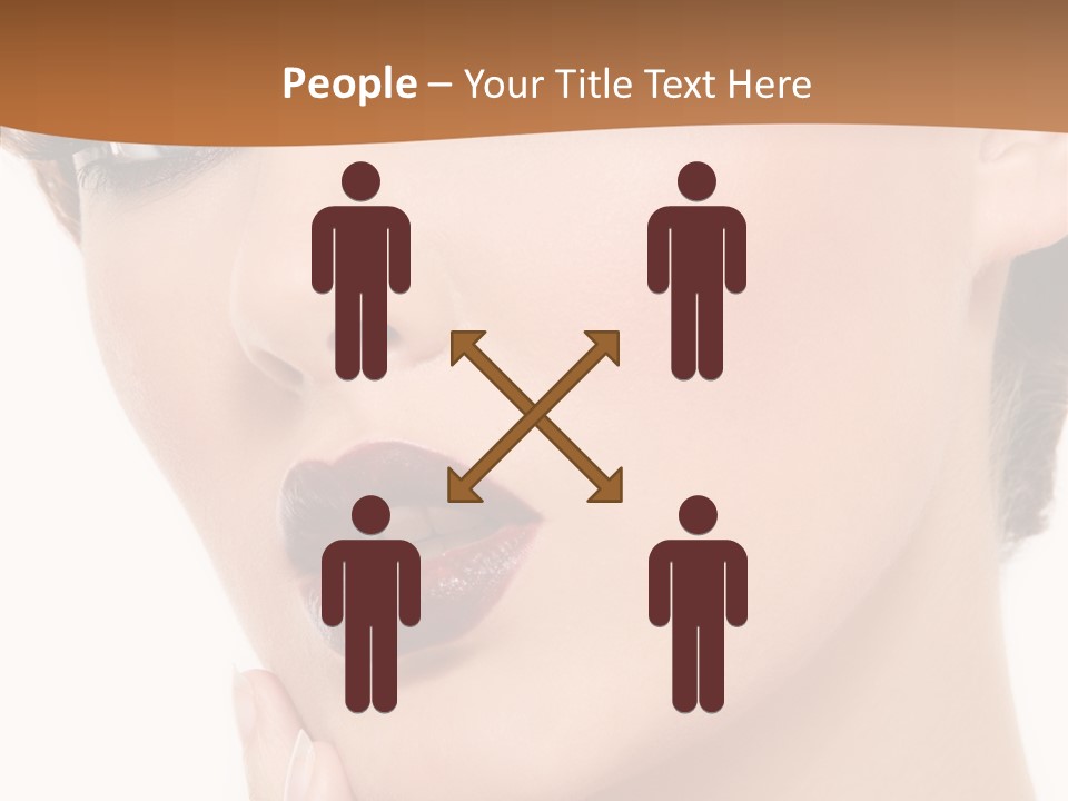 Fashion Glamour Wig PowerPoint Template