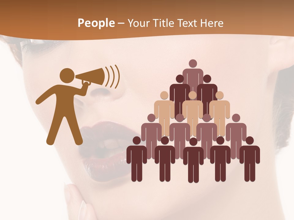 Fashion Glamour Wig PowerPoint Template