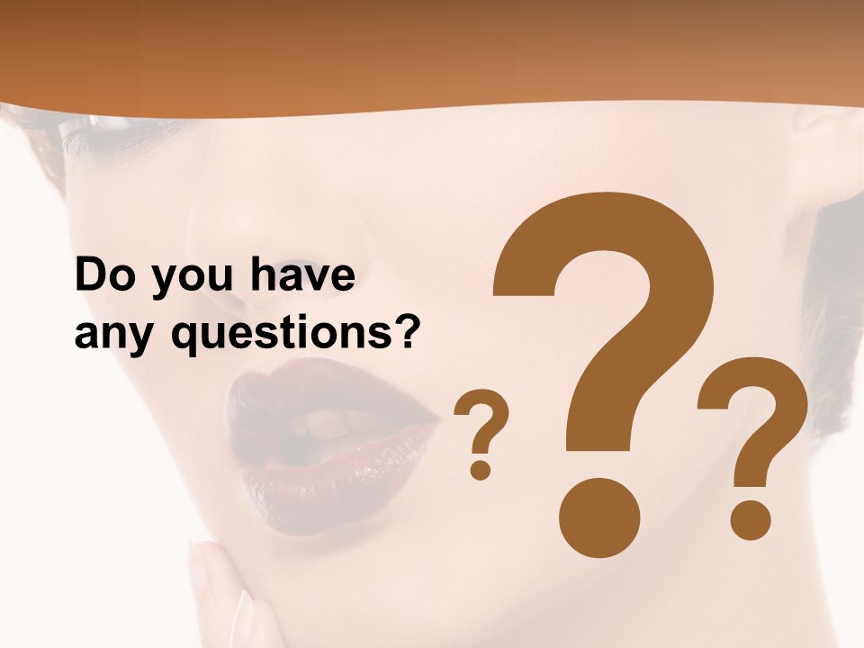 Fashion Glamour Wig PowerPoint Template