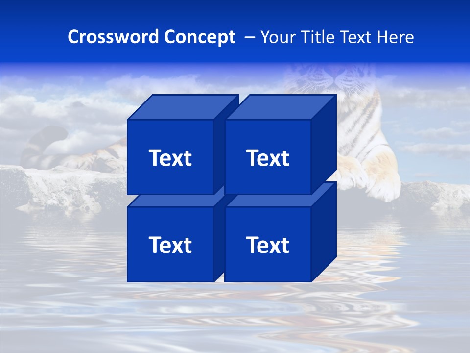 Black Cats Tiger PowerPoint Template