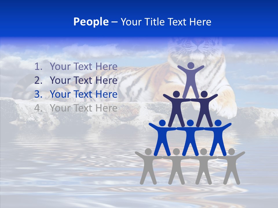 Black Cats Tiger PowerPoint Template