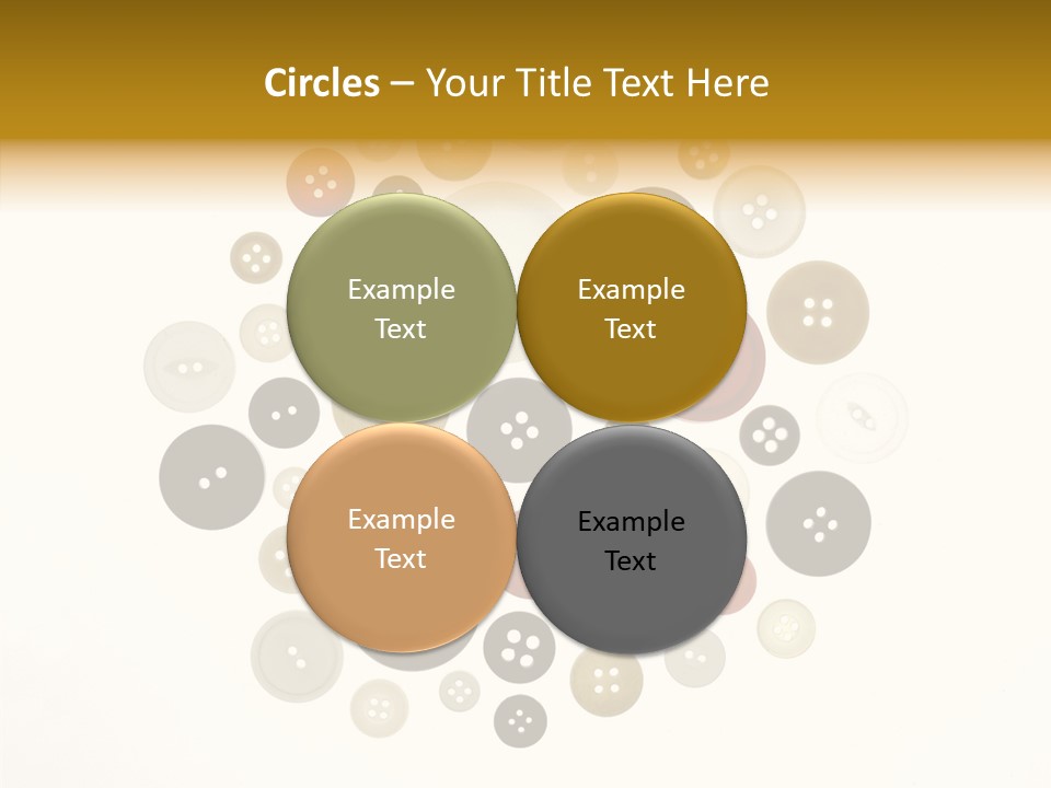 Vintage Button Retro PowerPoint Template