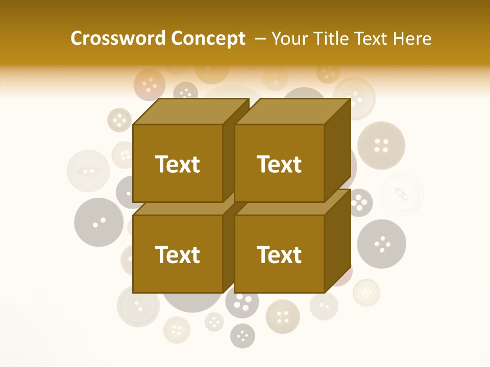 Vintage Button Retro PowerPoint Template