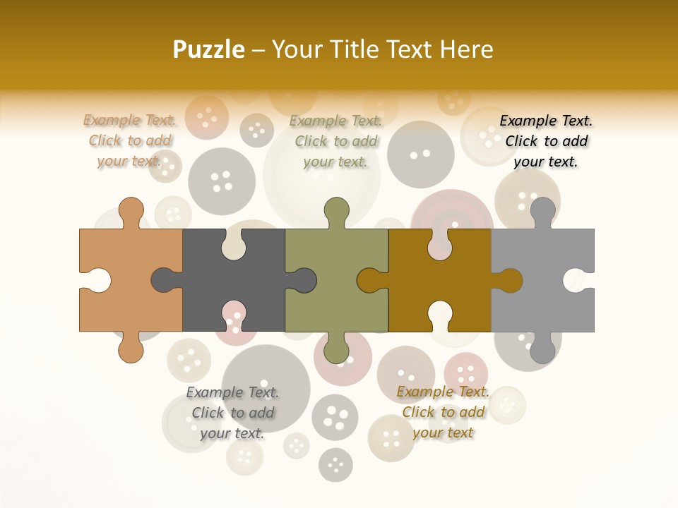 Vintage Button Retro PowerPoint Template