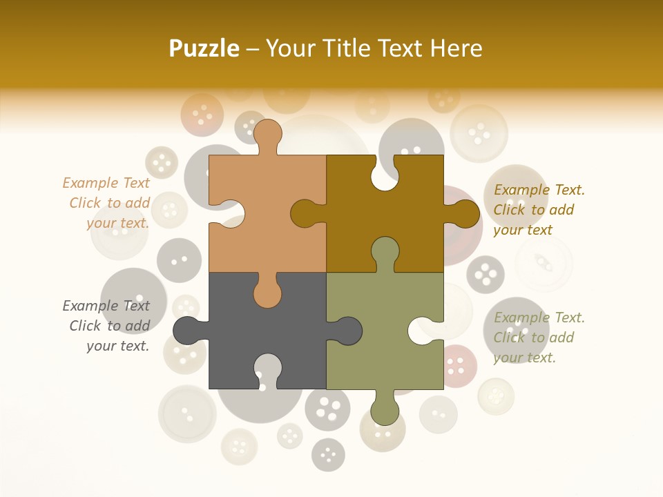 Vintage Button Retro PowerPoint Template