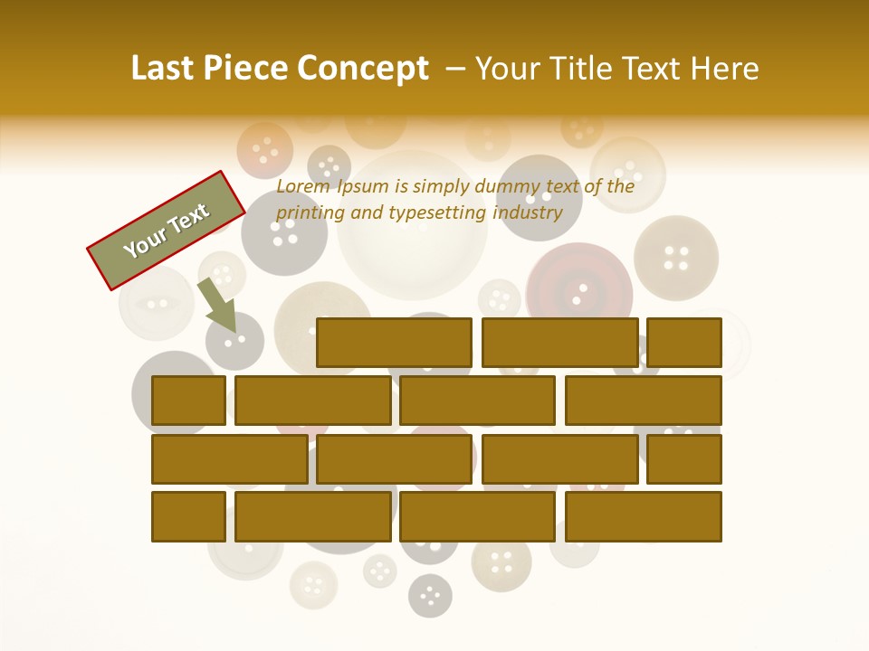 Vintage Button Retro PowerPoint Template