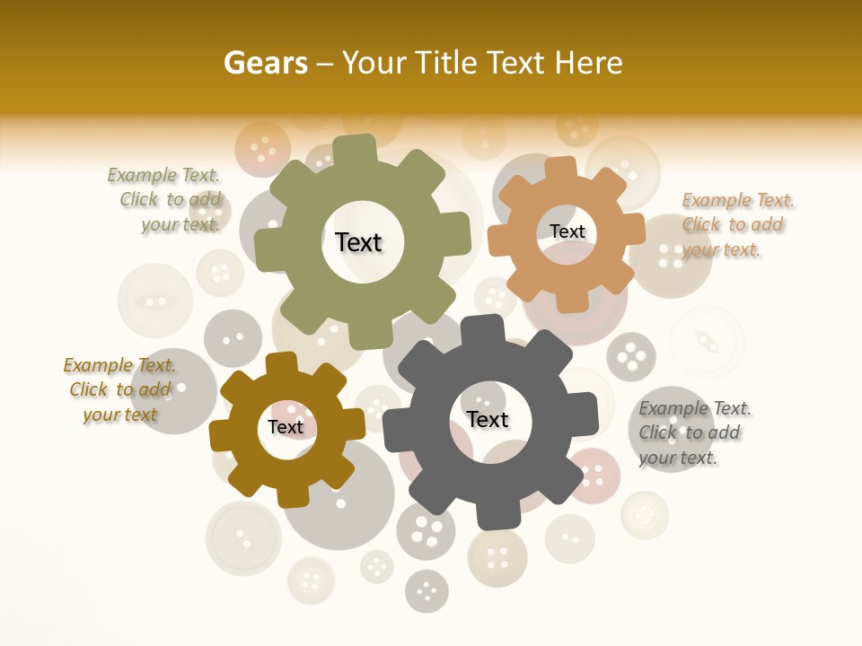 Vintage Button Retro PowerPoint Template