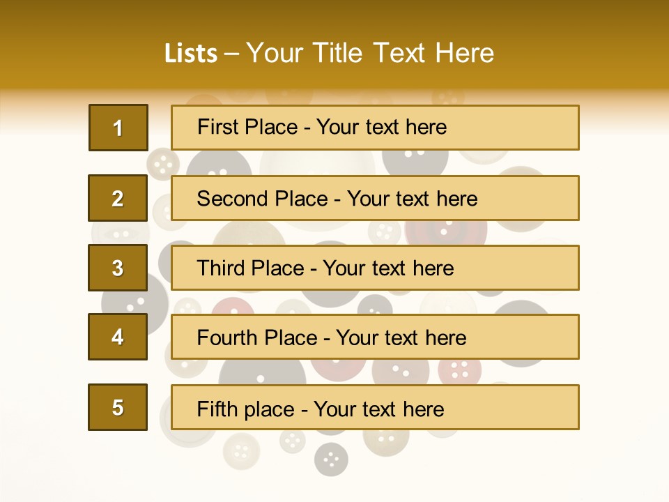 Vintage Button Retro PowerPoint Template