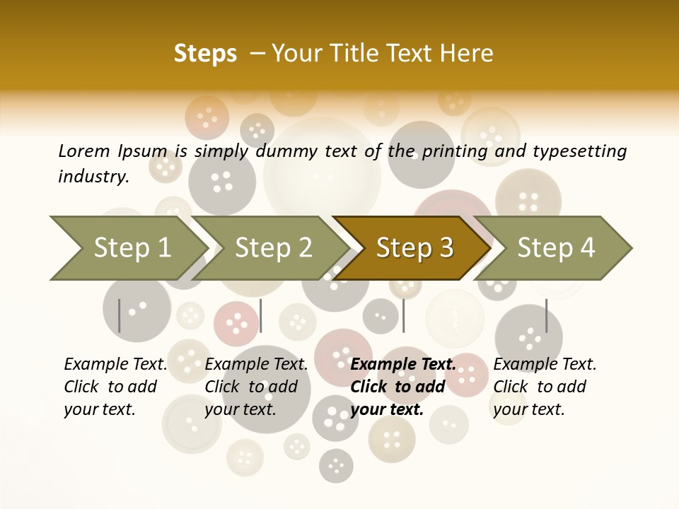 Vintage Button Retro PowerPoint Template