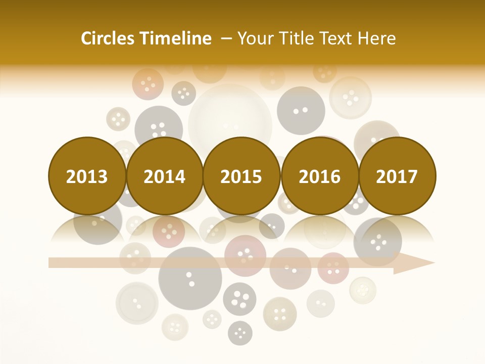 Vintage Button Retro PowerPoint Template