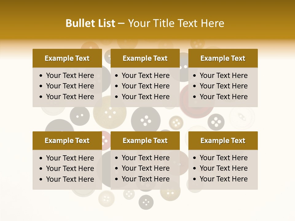 Vintage Button Retro PowerPoint Template