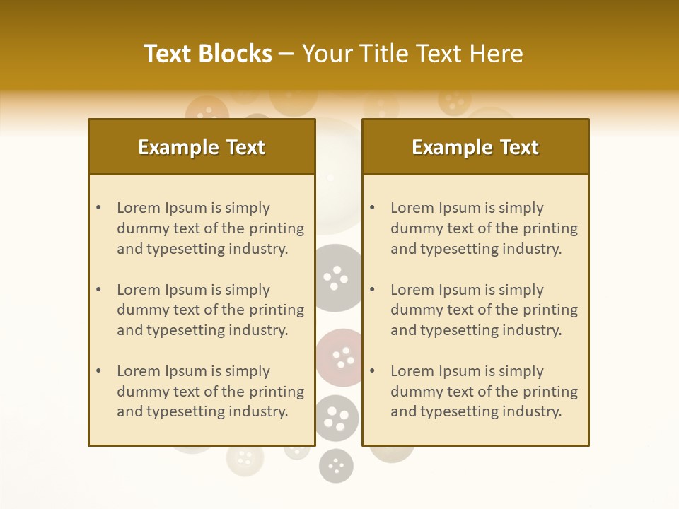 Vintage Button Retro PowerPoint Template