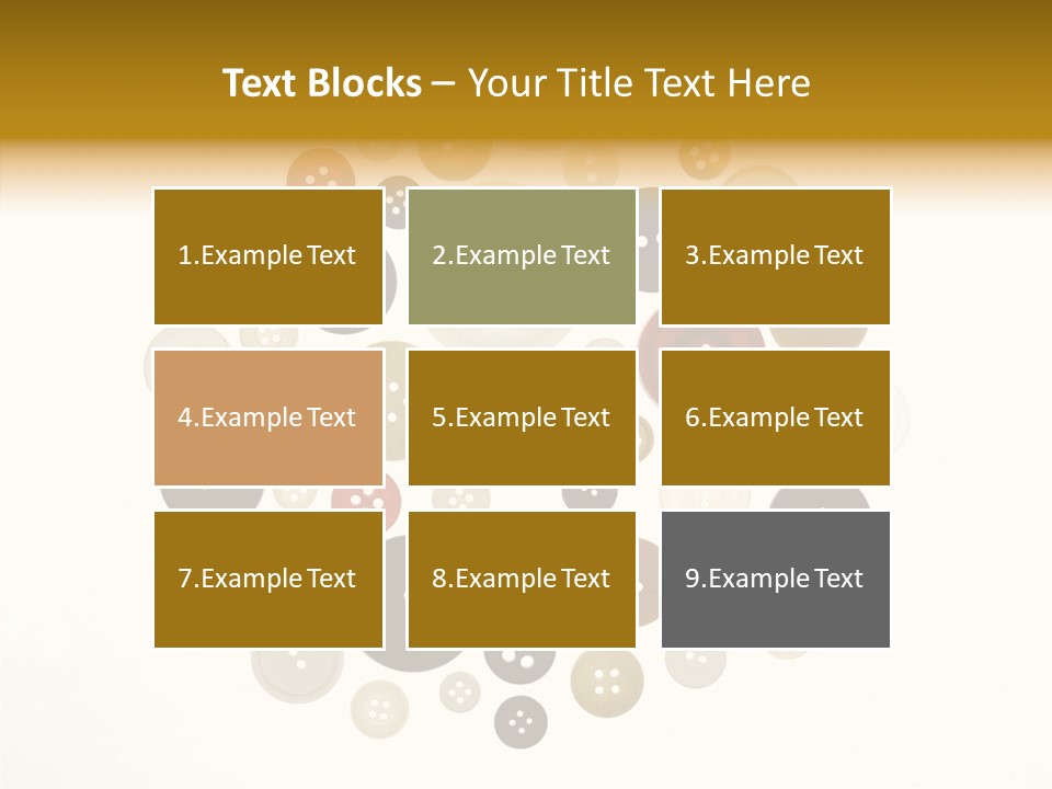 Vintage Button Retro PowerPoint Template