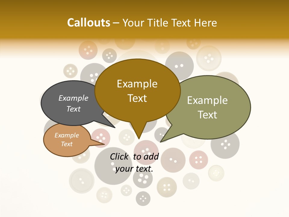 Vintage Button Retro PowerPoint Template