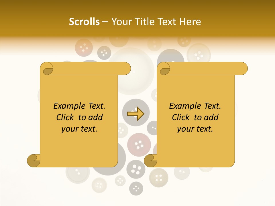 Vintage Button Retro PowerPoint Template