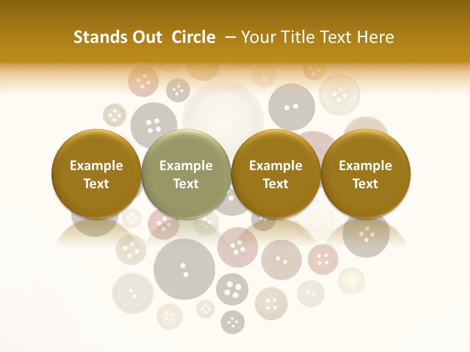 Vintage Button Retro PowerPoint Template