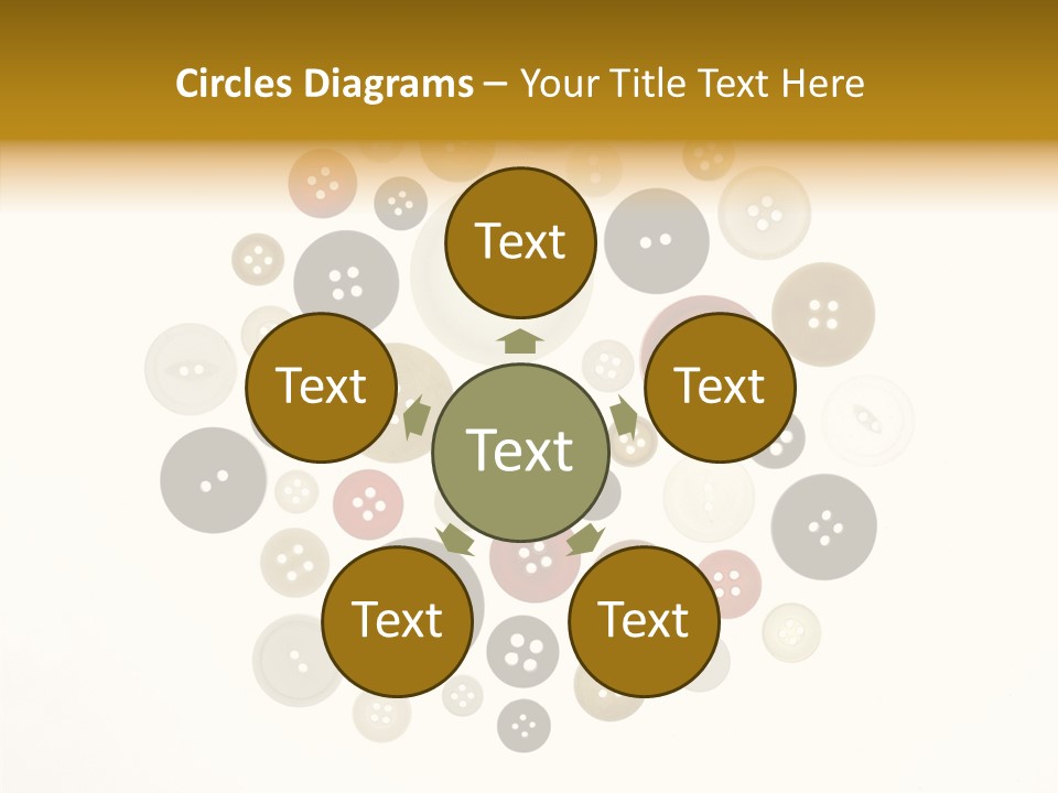 Vintage Button Retro PowerPoint Template