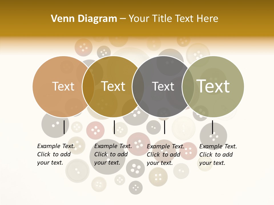 Vintage Button Retro PowerPoint Template
