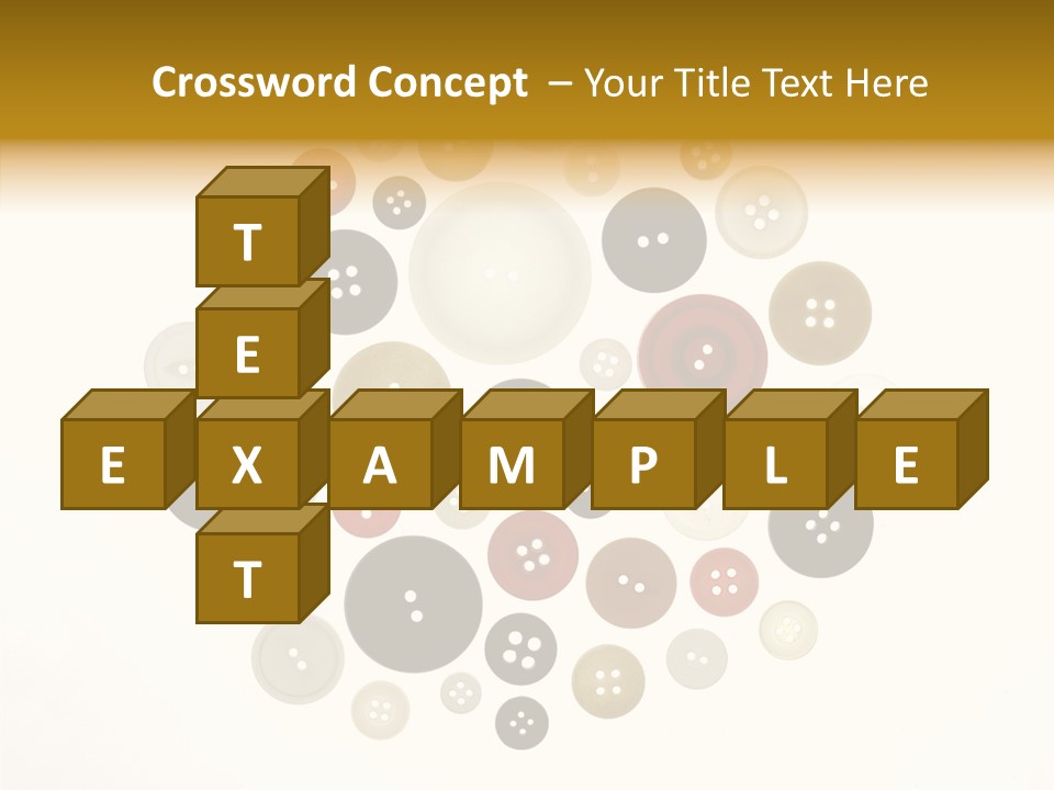 Vintage Button Retro PowerPoint Template