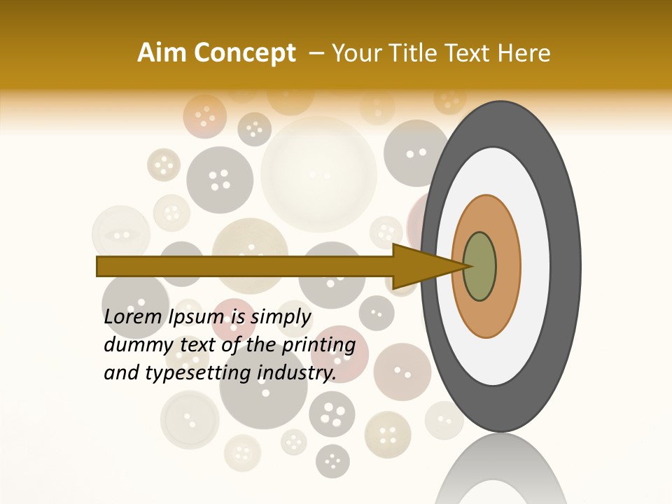 Vintage Button Retro PowerPoint Template