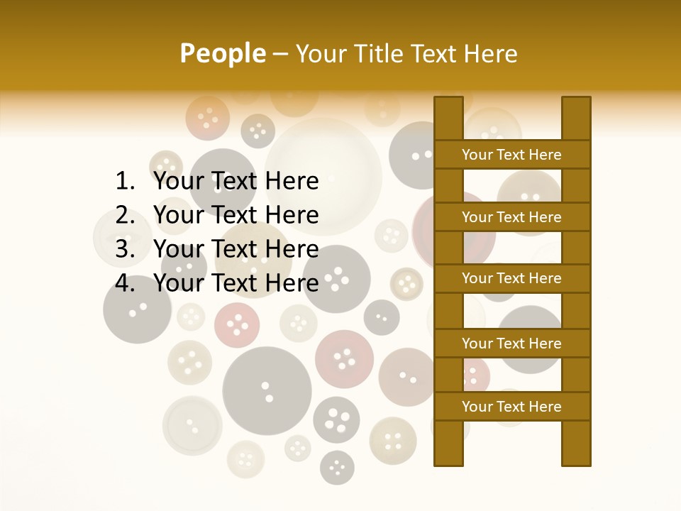 Vintage Button Retro PowerPoint Template