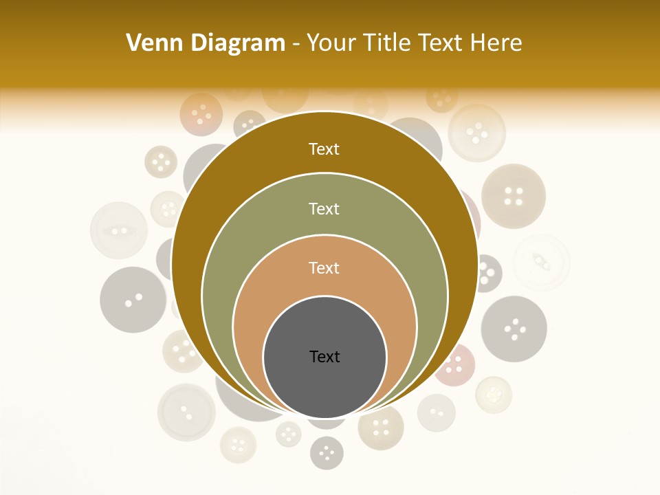 Vintage Button Retro PowerPoint Template