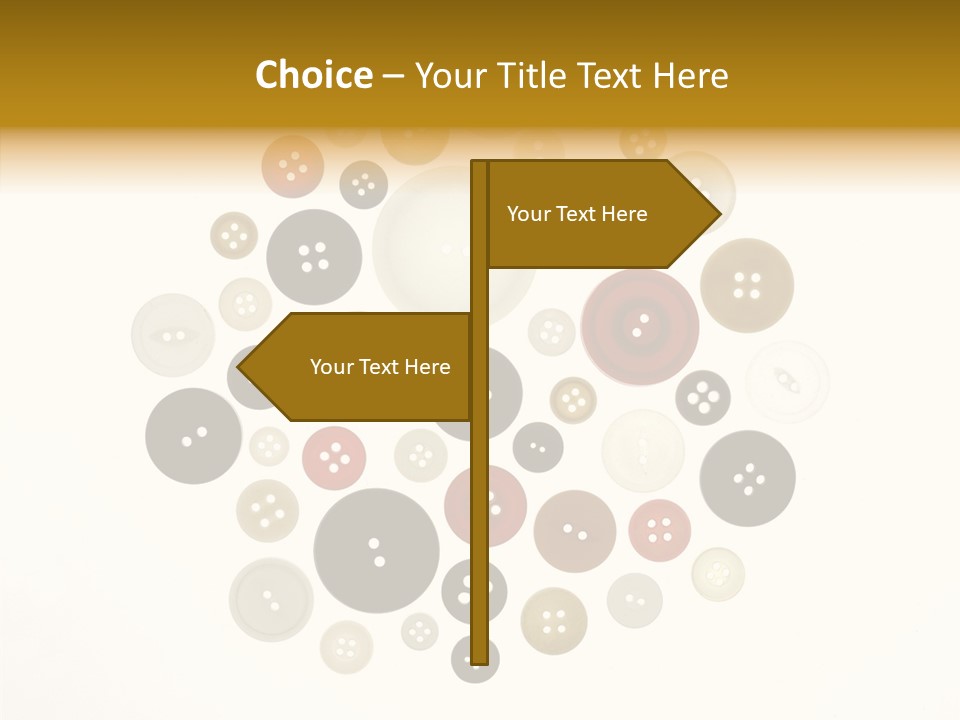 Vintage Button Retro PowerPoint Template