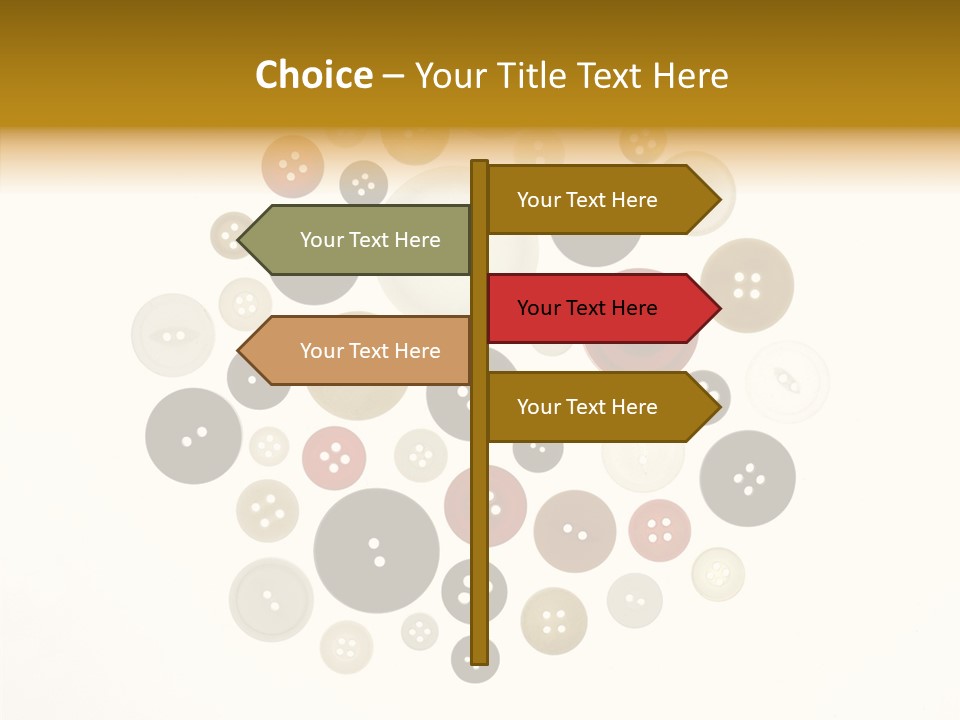 Vintage Button Retro PowerPoint Template