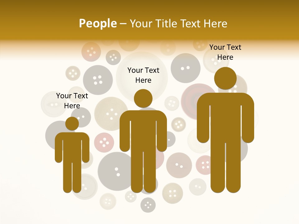 Vintage Button Retro PowerPoint Template