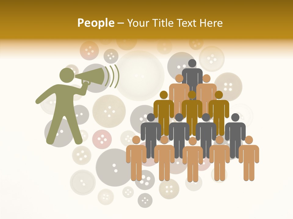 Vintage Button Retro PowerPoint Template