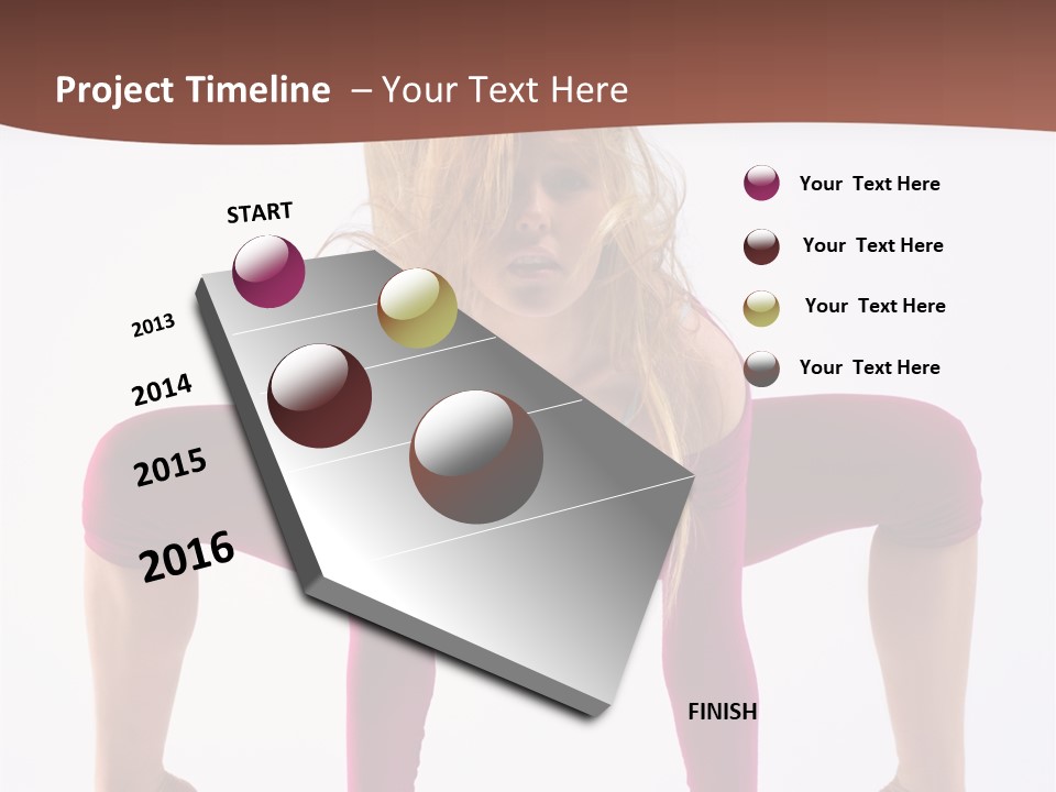 Moving Posing Stunt PowerPoint Template