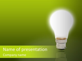 Electric Copyspace Design PowerPoint Template