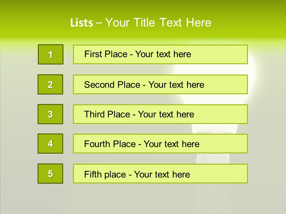 Electric Copyspace Design PowerPoint Template