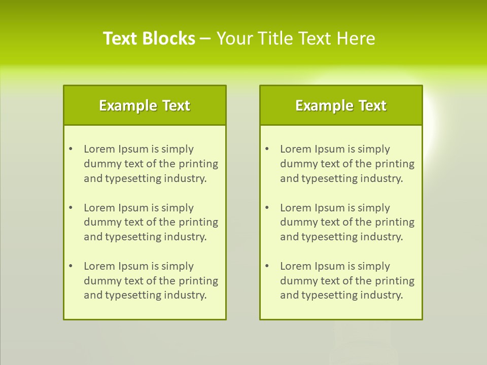 Electric Copyspace Design PowerPoint Template