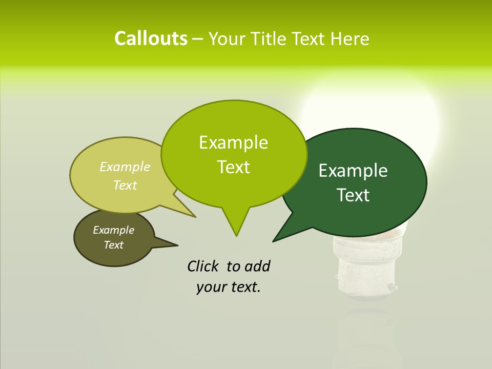 Electric Copyspace Design PowerPoint Template